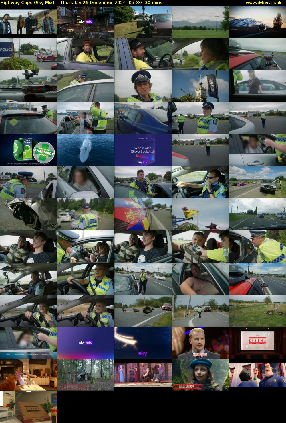 Highway Cops (Sky Mix) Thursday 26 December 2024 05:30 - 06:00