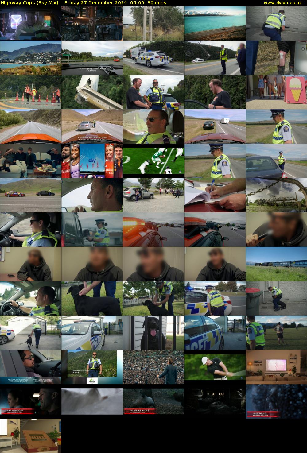 Highway Cops (Sky Mix) Friday 27 December 2024 05:00 - 05:30