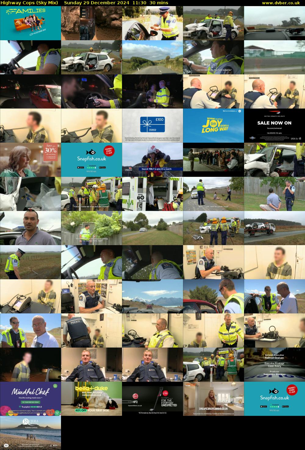 Highway Cops (Sky Mix) Sunday 29 December 2024 11:30 - 12:00