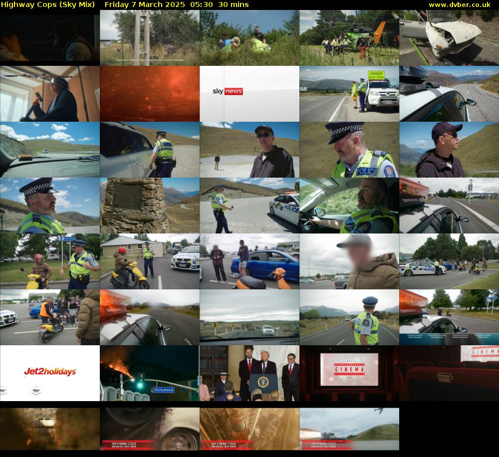 Highway Cops (Sky Mix) Friday 7 March 2025 05:30 - 06:00