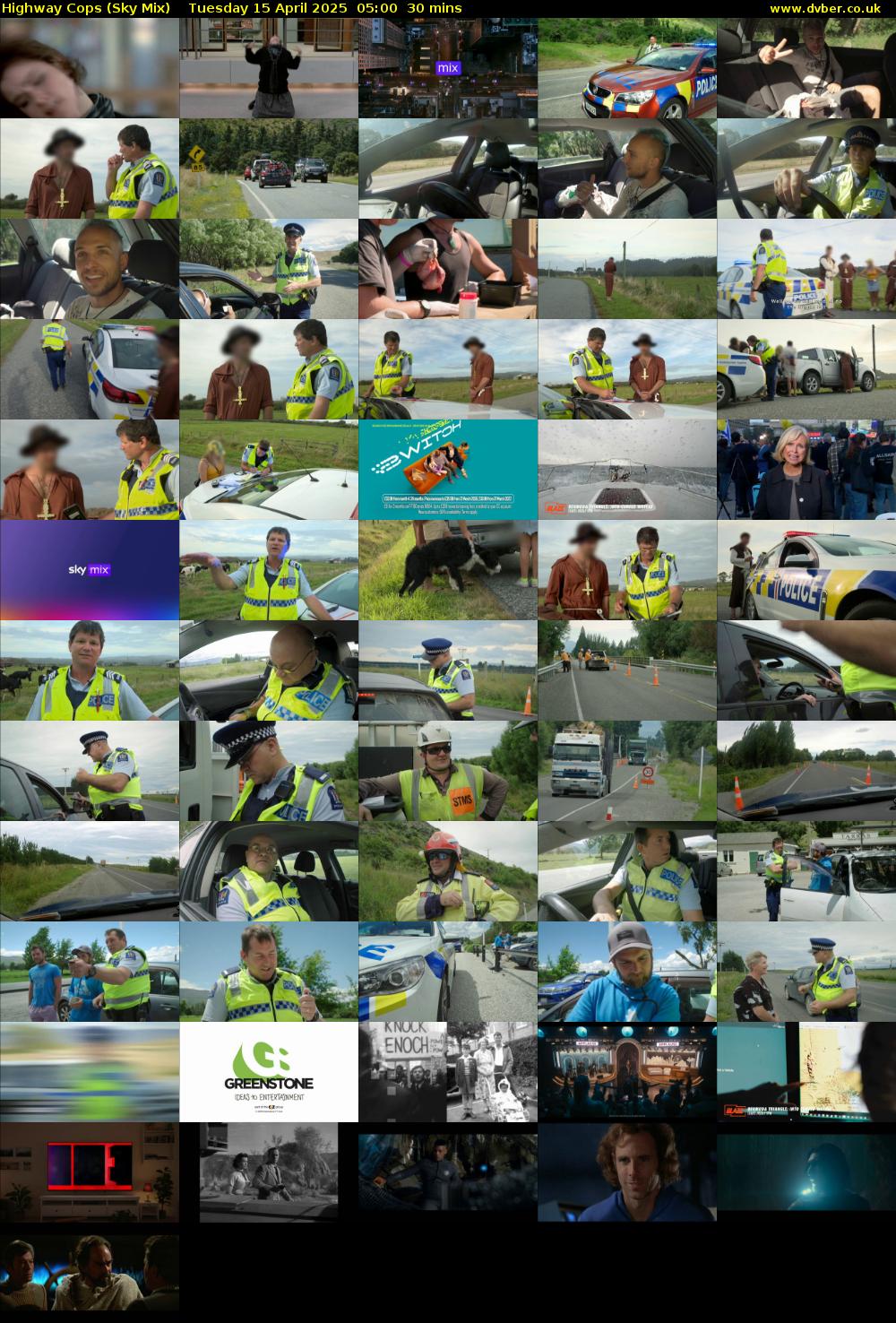 Highway Cops (Sky Mix) Tuesday 15 April 2025 05:00 - 05:30
