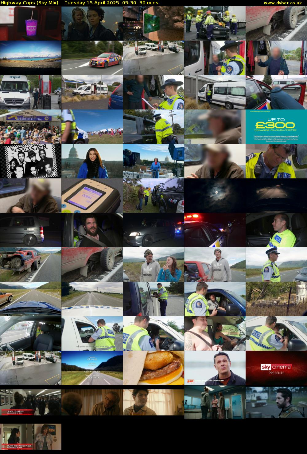 Highway Cops (Sky Mix) Tuesday 15 April 2025 05:30 - 06:00