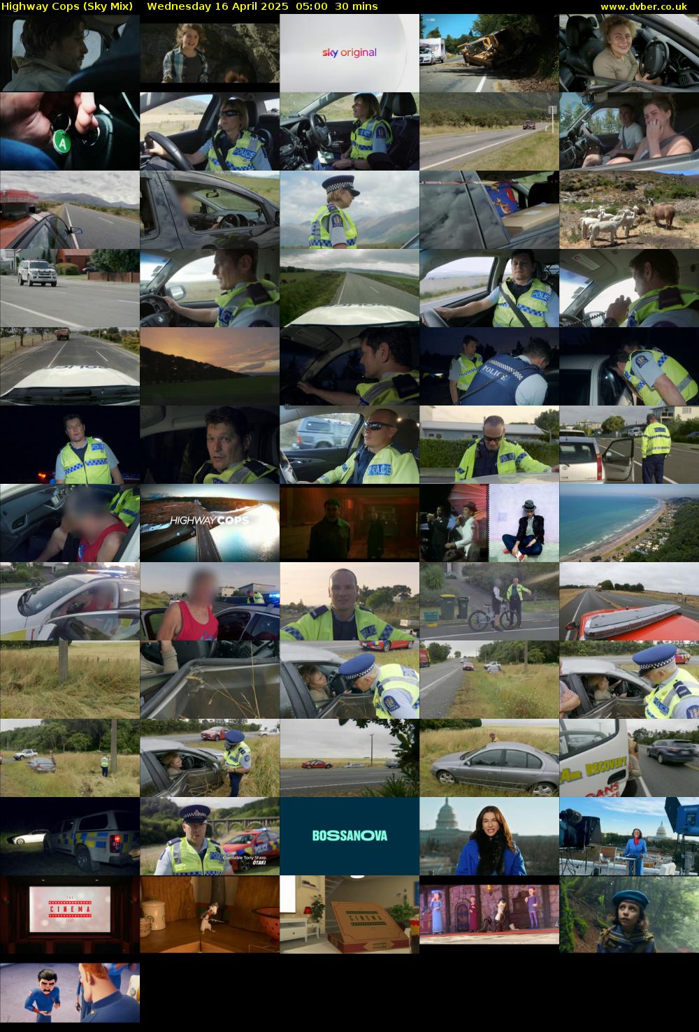 Highway Cops (Sky Mix) Wednesday 16 April 2025 05:00 - 05:30