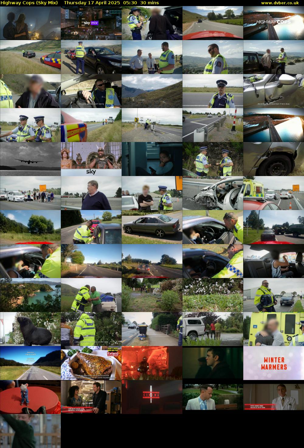 Highway Cops (Sky Mix) Thursday 17 April 2025 05:30 - 06:00