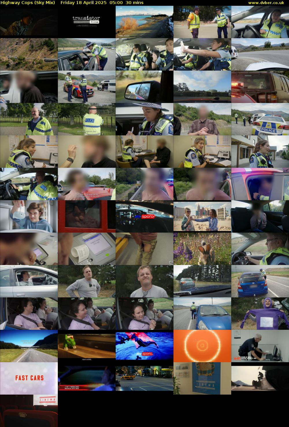 Highway Cops (Sky Mix) Friday 18 April 2025 05:00 - 05:30