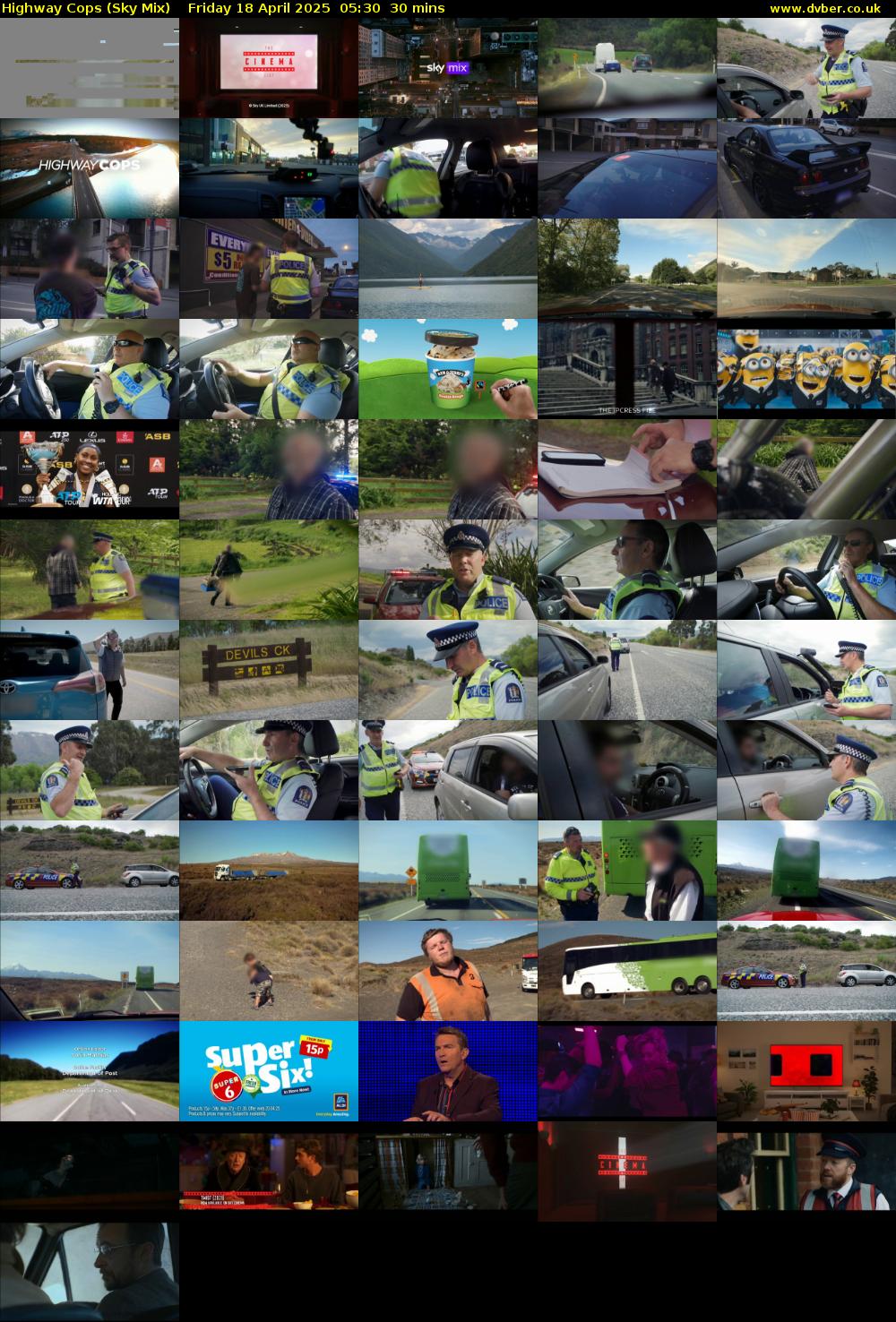 Highway Cops (Sky Mix) Friday 18 April 2025 05:30 - 06:00