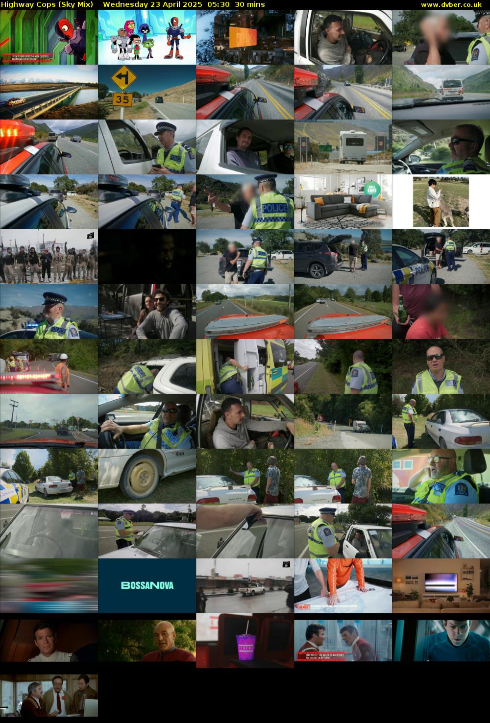 Highway Cops (Sky Mix) Wednesday 23 April 2025 05:30 - 06:00