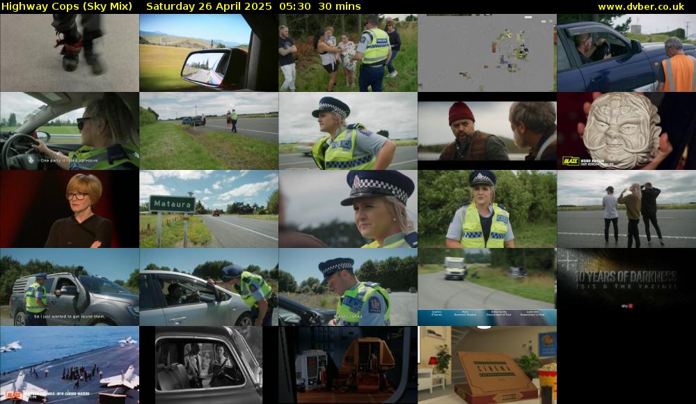 Highway Cops (Sky Mix) Saturday 26 April 2025 05:30 - 06:00