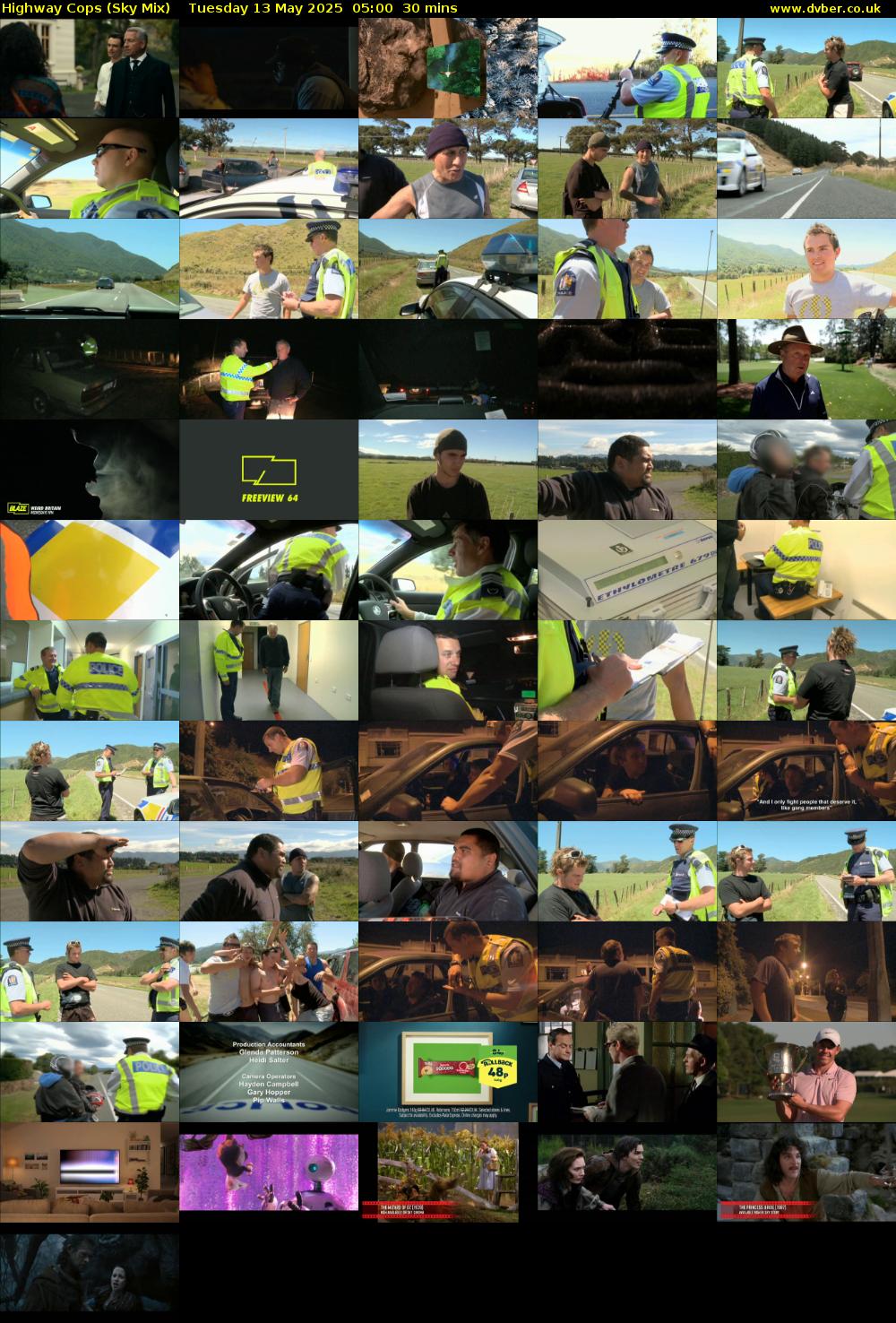 Highway Cops (Sky Mix) Tuesday 13 May 2025 05:00 - 05:30