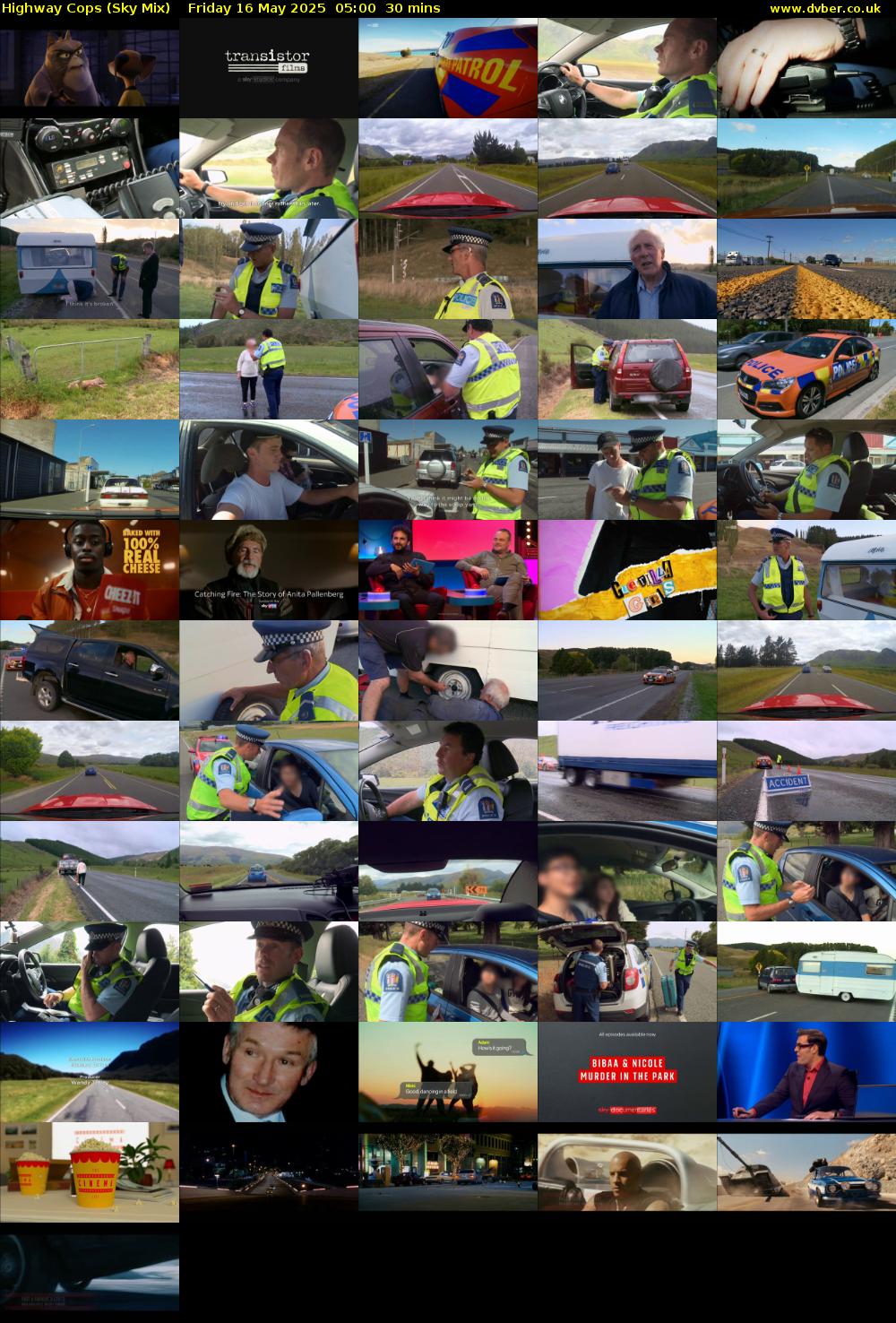 Highway Cops (Sky Mix) Friday 16 May 2025 05:00 - 05:30
