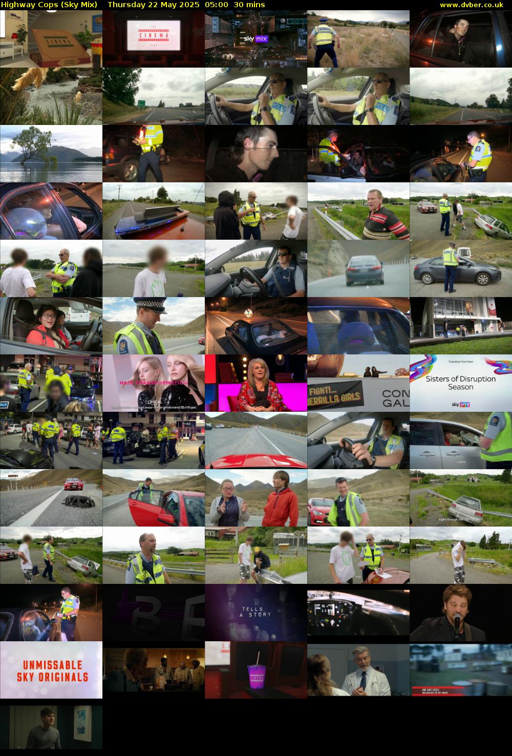 Highway Cops (Sky Mix) Thursday 22 May 2025 05:00 - 05:30