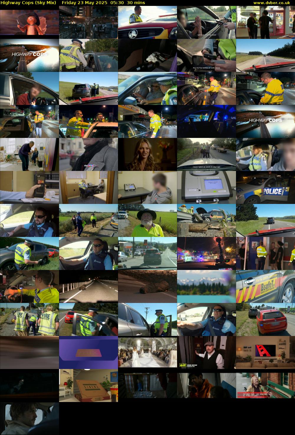Highway Cops (Sky Mix) Friday 23 May 2025 05:30 - 06:00