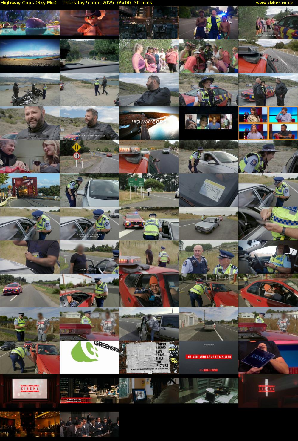 Highway Cops (Sky Mix) Thursday 5 June 2025 05:00 - 05:30