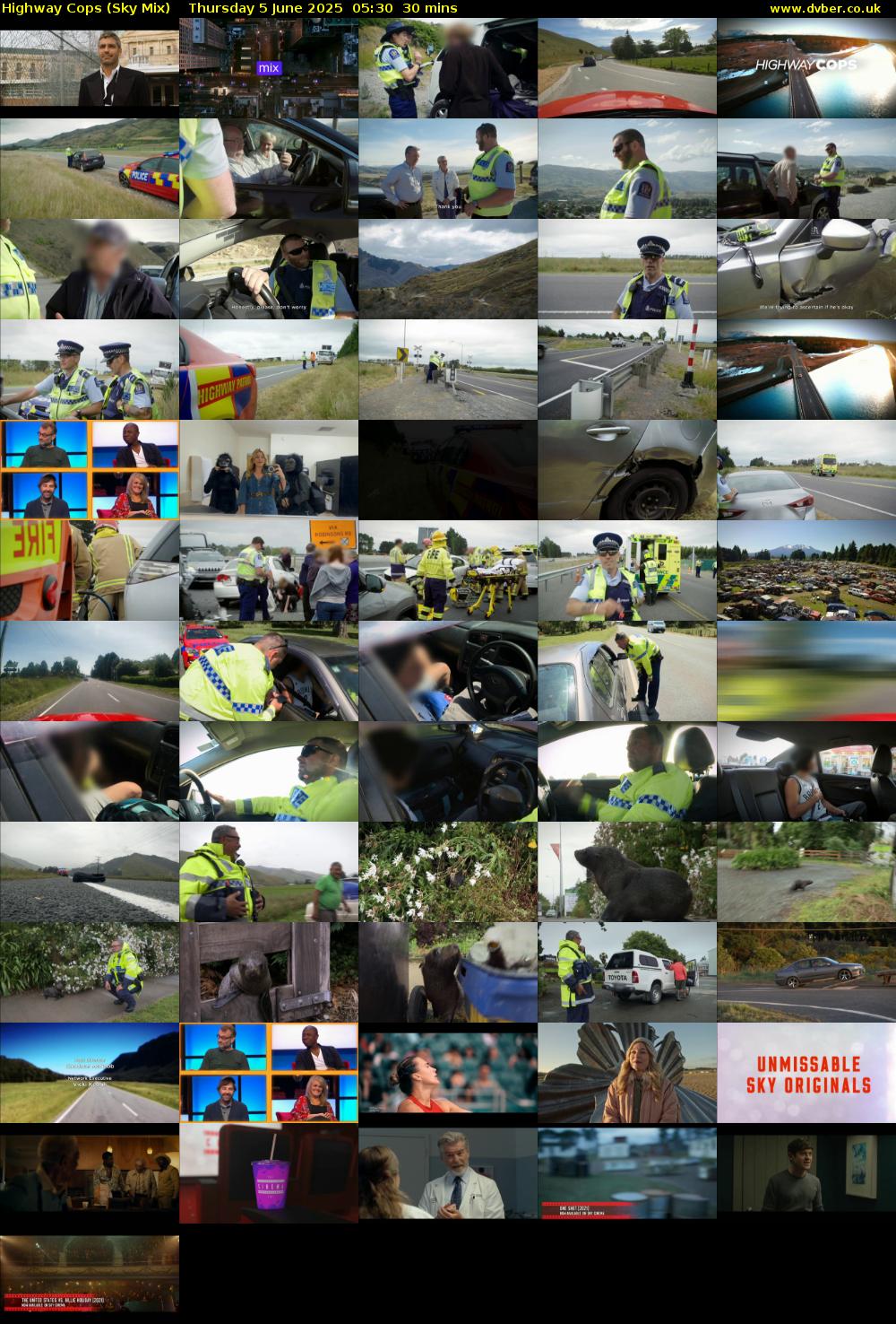 Highway Cops (Sky Mix) Thursday 5 June 2025 05:30 - 06:00