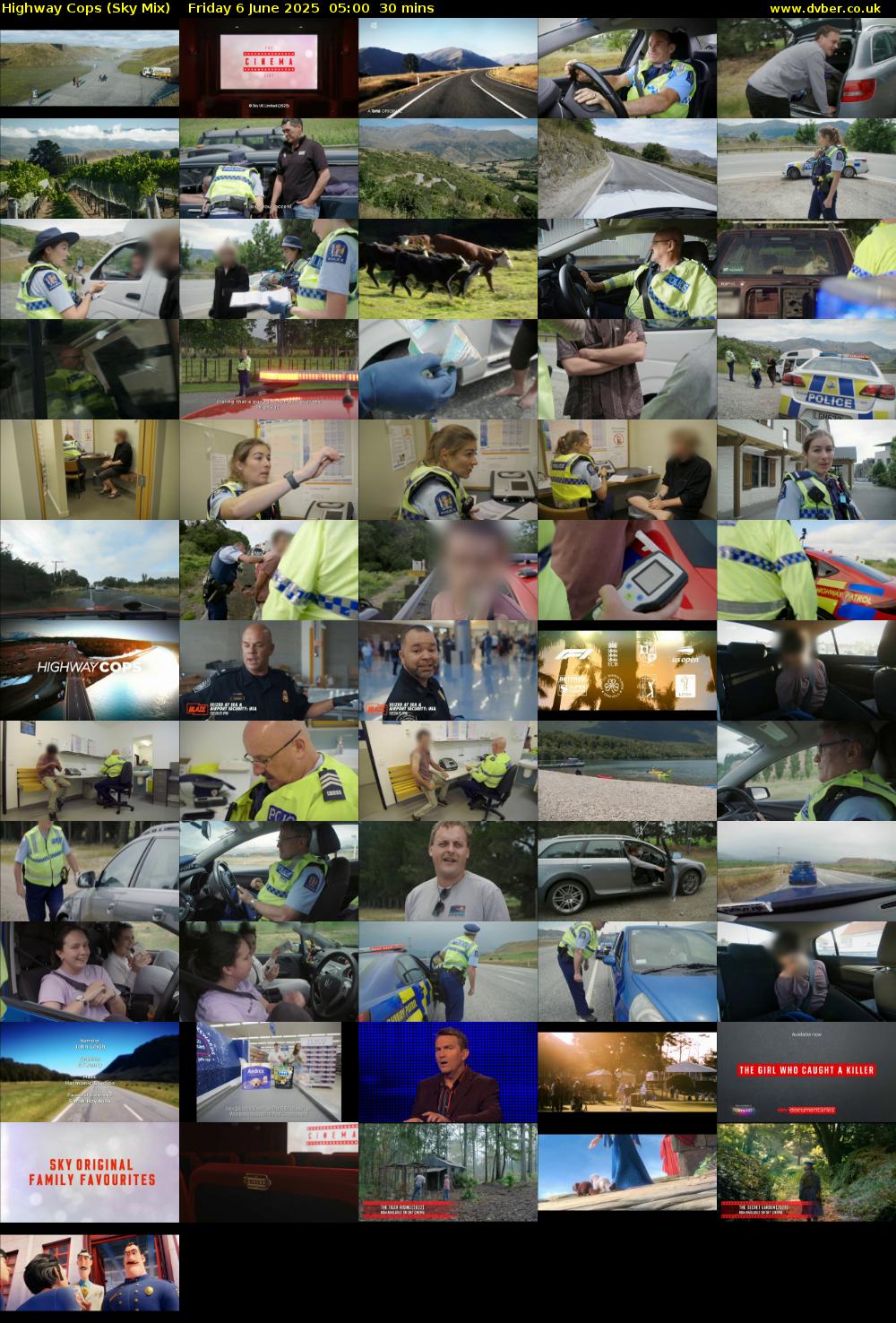 Highway Cops (Sky Mix) Friday 6 June 2025 05:00 - 05:30