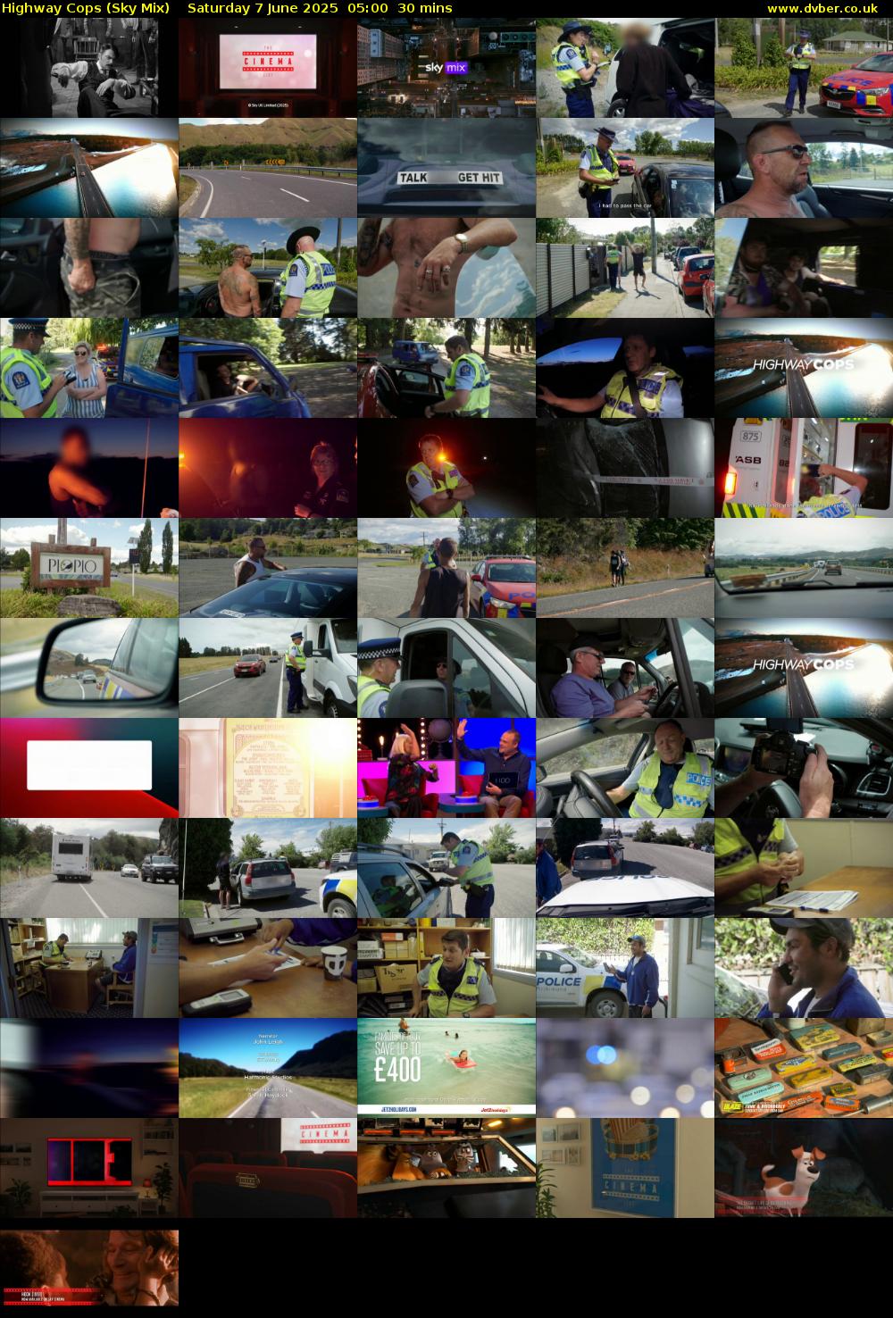 Highway Cops (Sky Mix) Saturday 7 June 2025 05:00 - 05:30