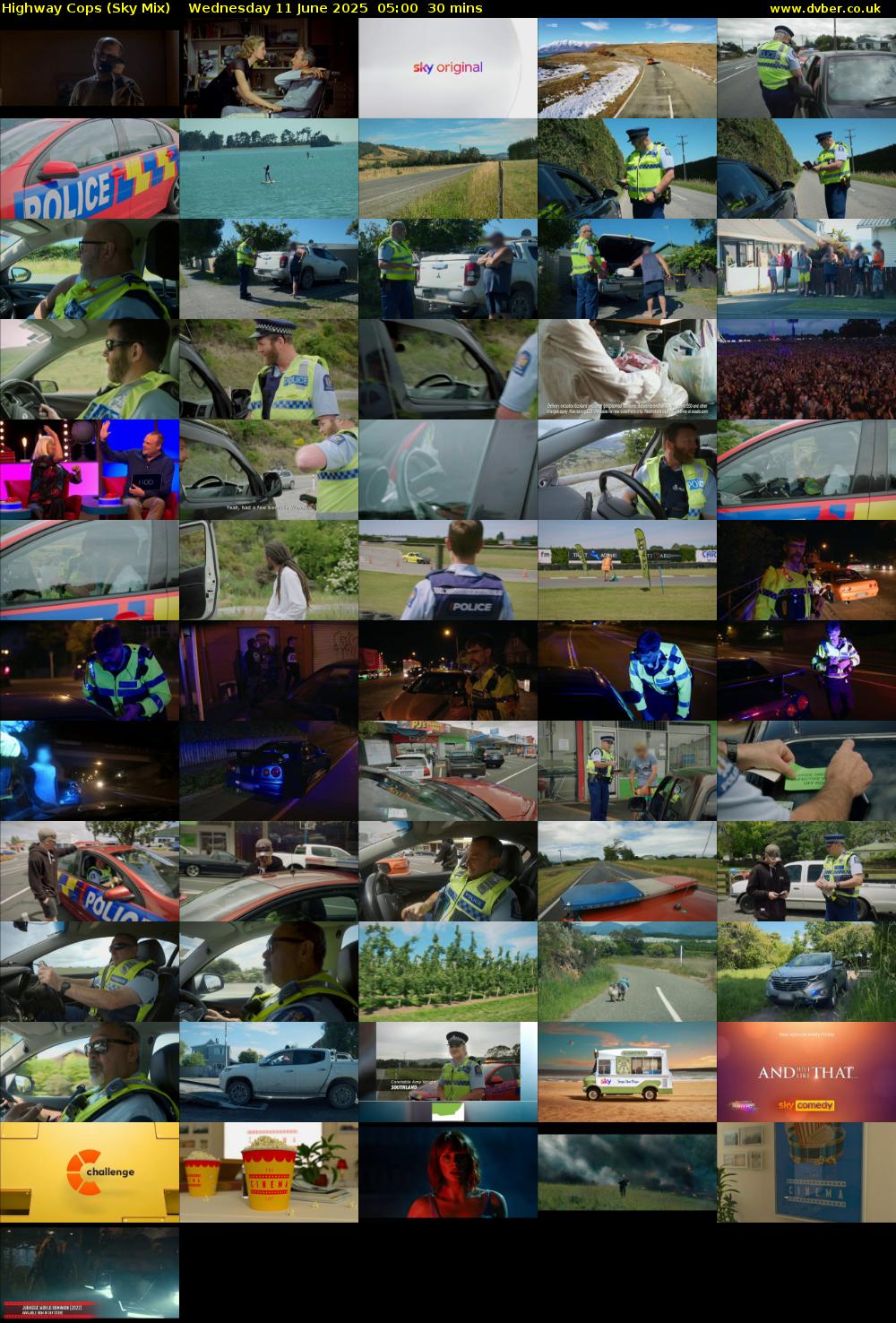 Highway Cops (Sky Mix) Wednesday 11 June 2025 05:00 - 05:30