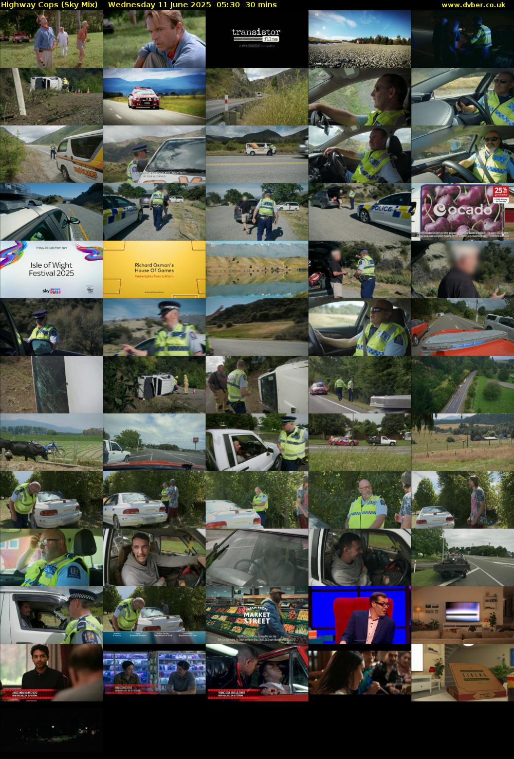 Highway Cops (Sky Mix) Wednesday 11 June 2025 05:30 - 06:00