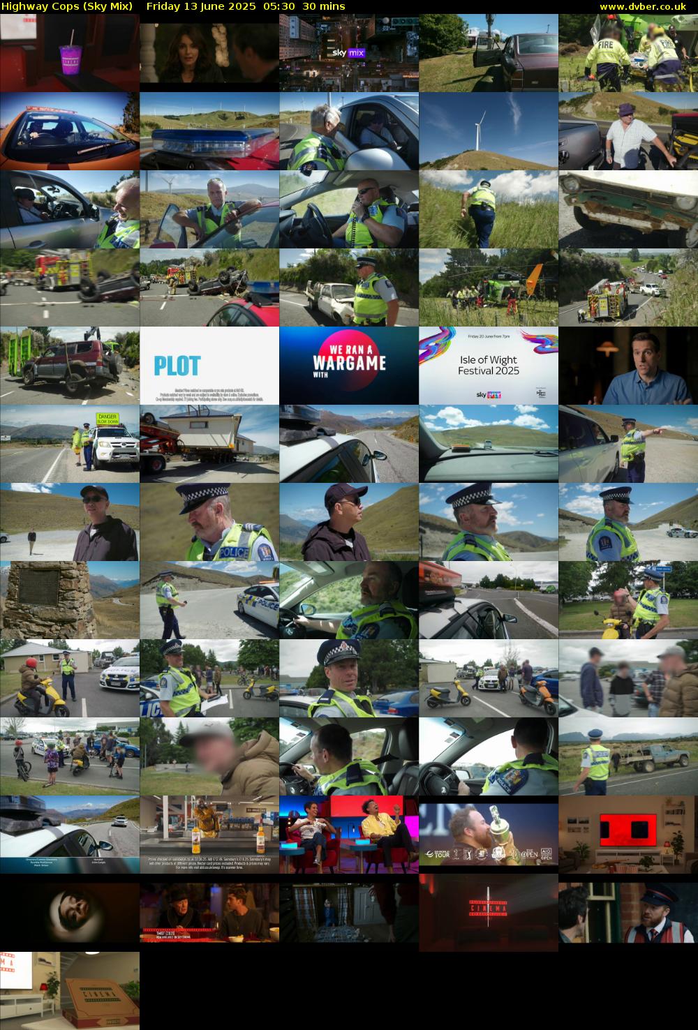 Highway Cops (Sky Mix) Friday 13 June 2025 05:30 - 06:00
