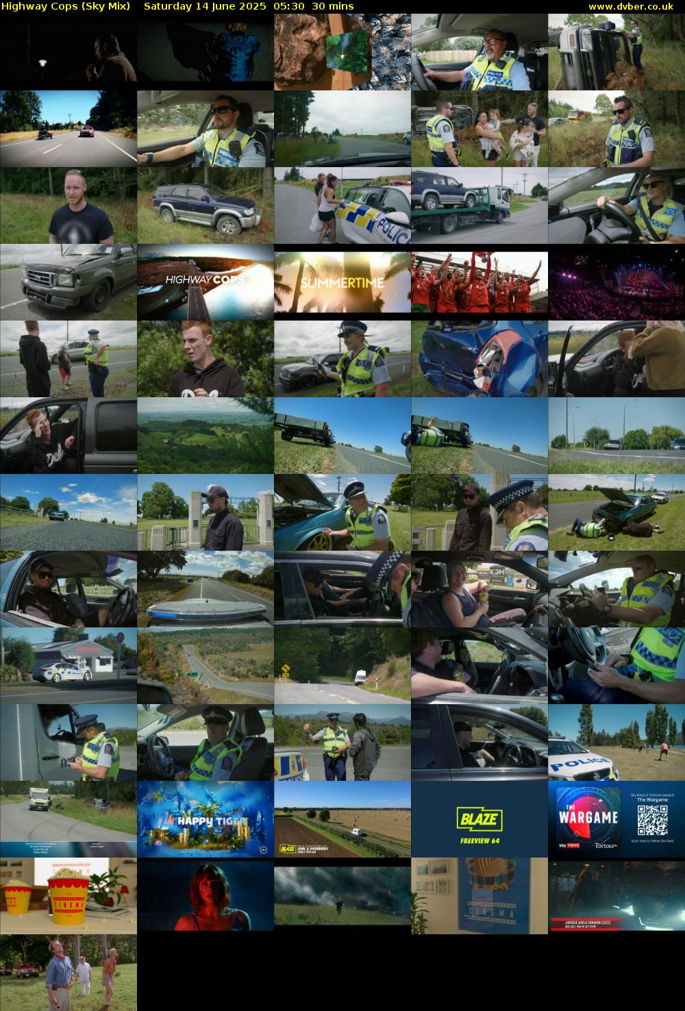 Highway Cops (Sky Mix) Saturday 14 June 2025 05:30 - 06:00