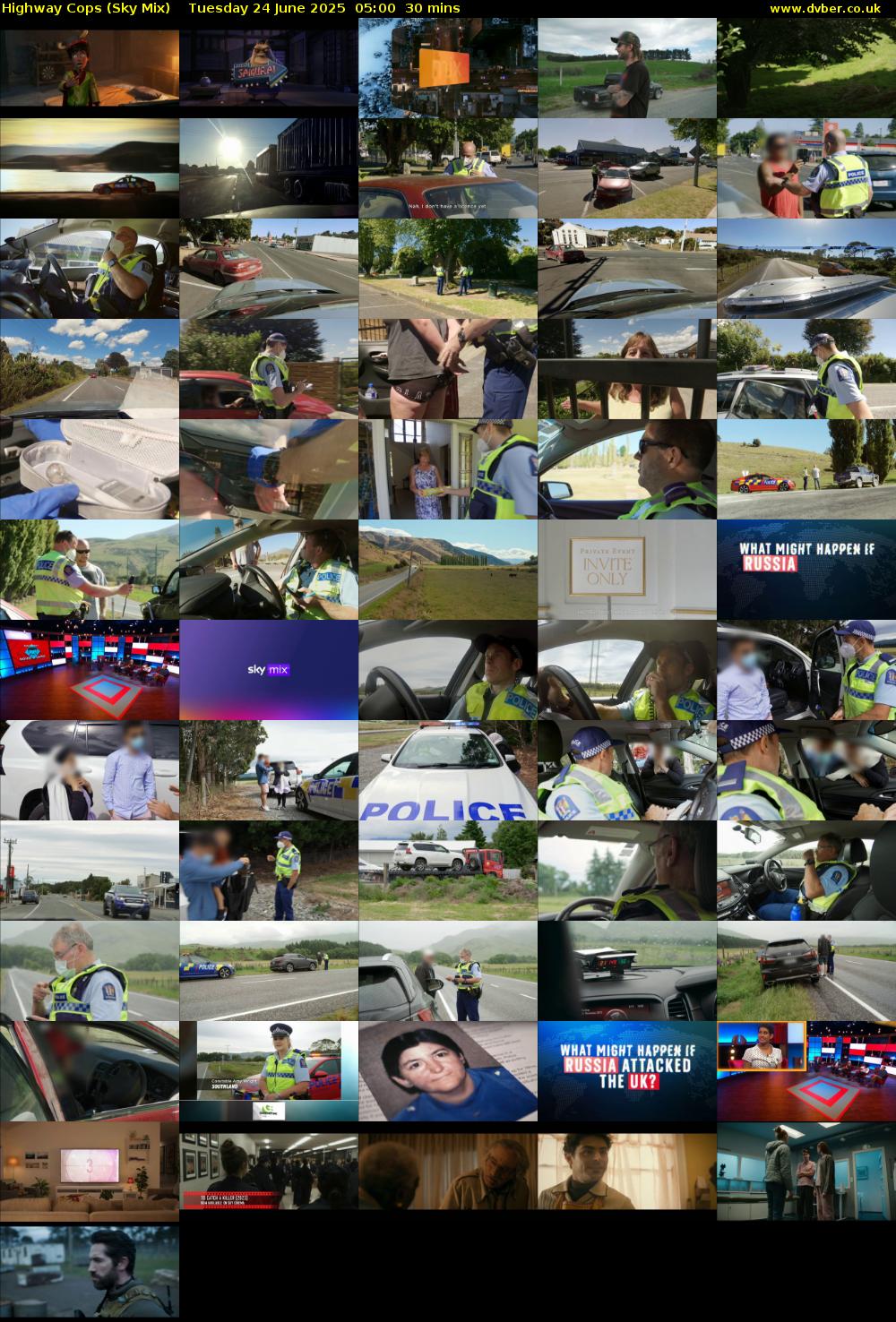 Highway Cops (Sky Mix) Tuesday 24 June 2025 05:00 - 05:30