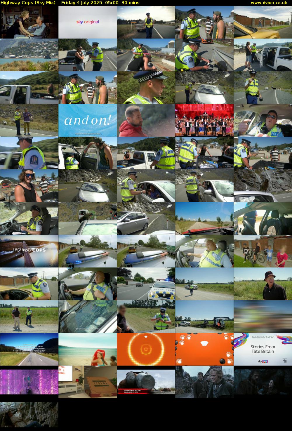 Highway Cops (Sky Mix) Friday 4 July 2025 05:00 - 05:30