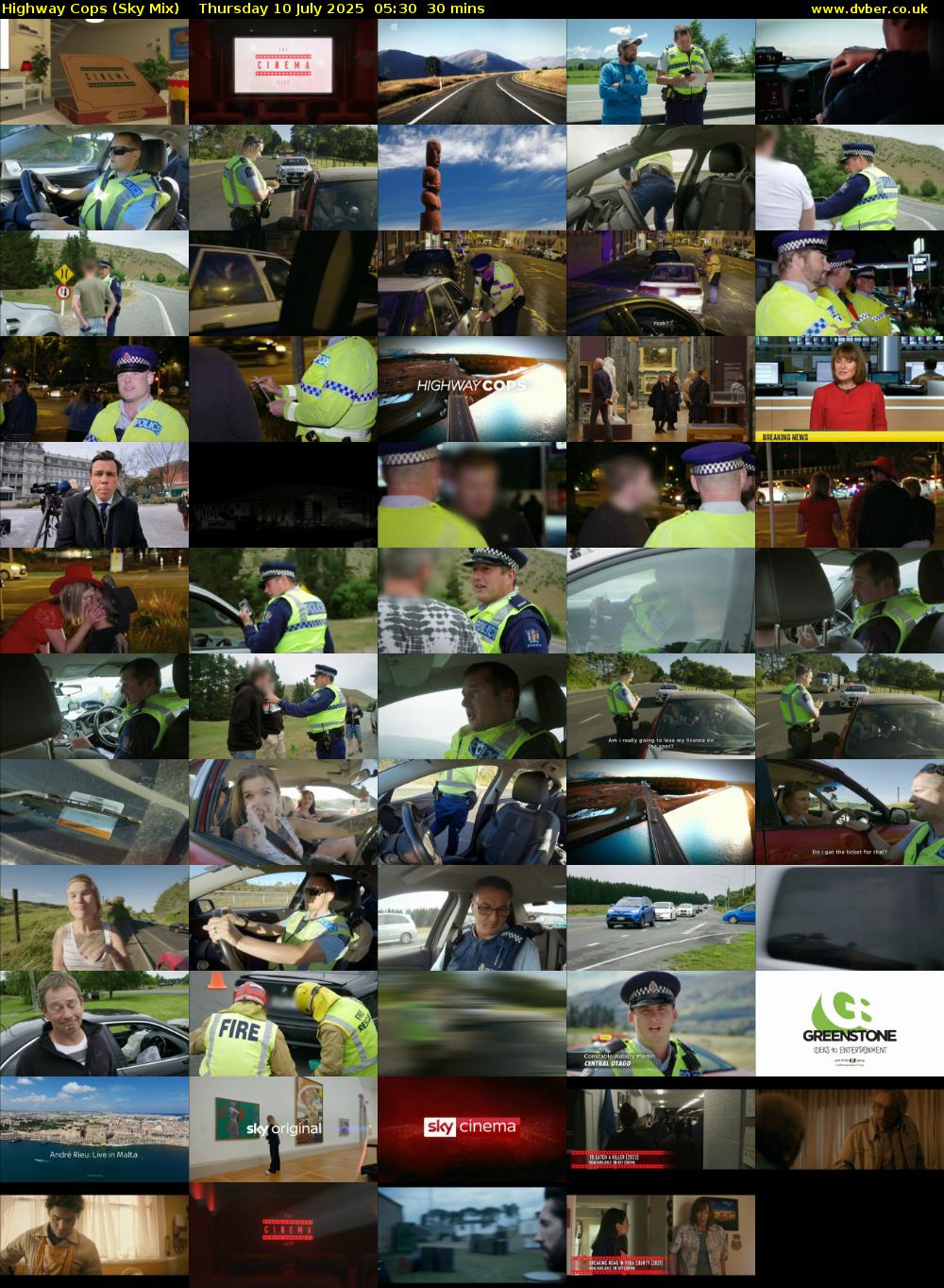 Highway Cops (Sky Mix) Thursday 10 July 2025 05:30 - 06:00