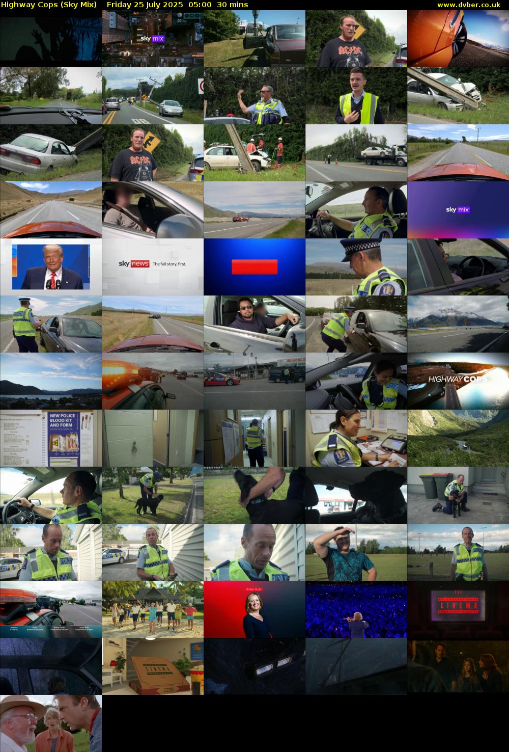 Highway Cops (Sky Mix) Friday 25 July 2025 05:00 - 05:30