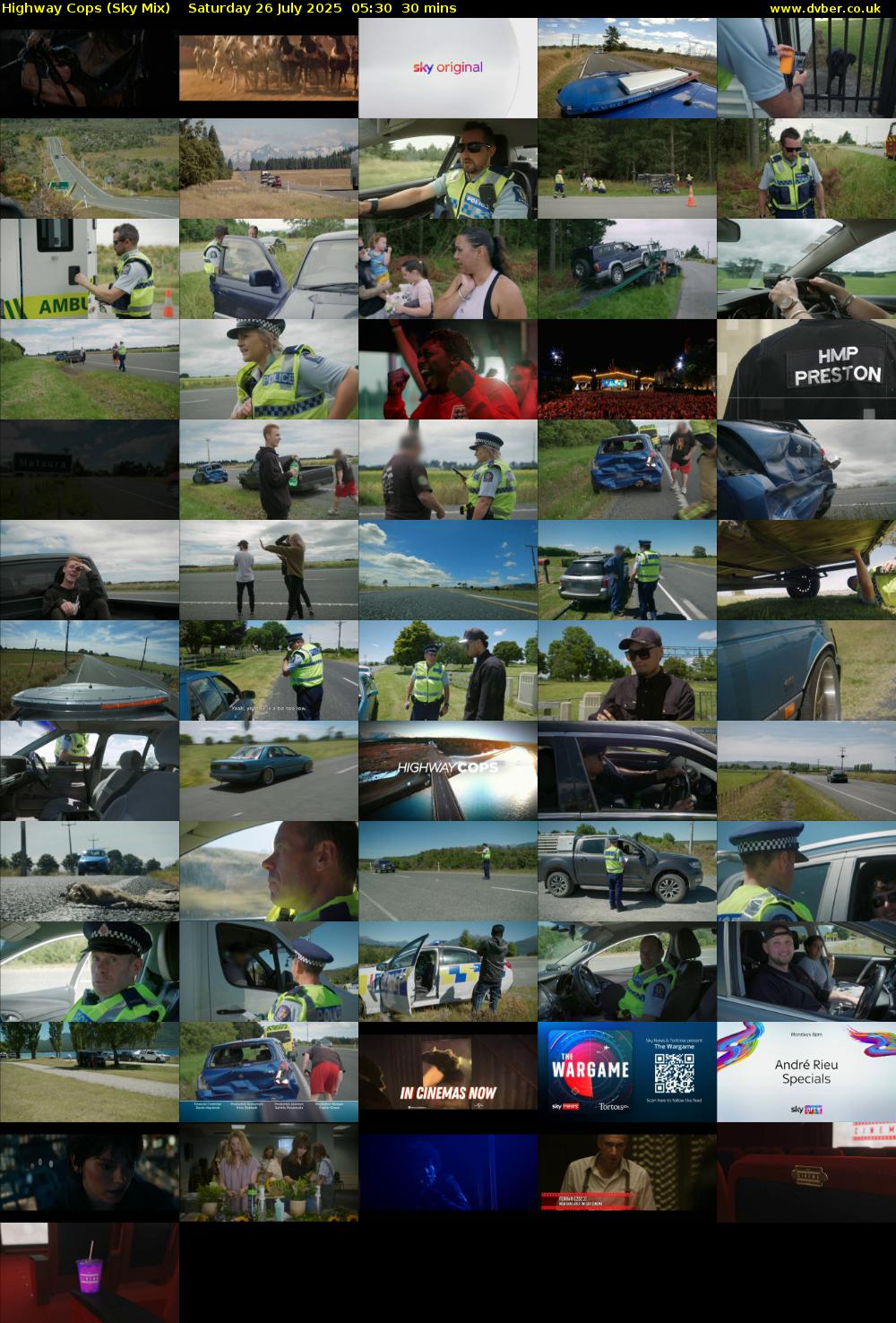 Highway Cops (Sky Mix) Saturday 26 July 2025 05:30 - 06:00