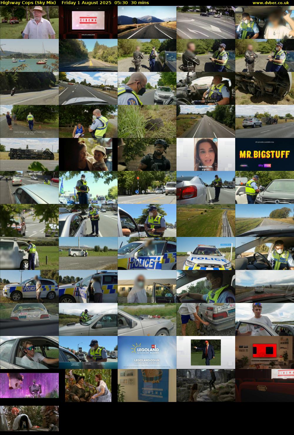 Highway Cops (Sky Mix) Friday 1 August 2025 05:30 - 06:00