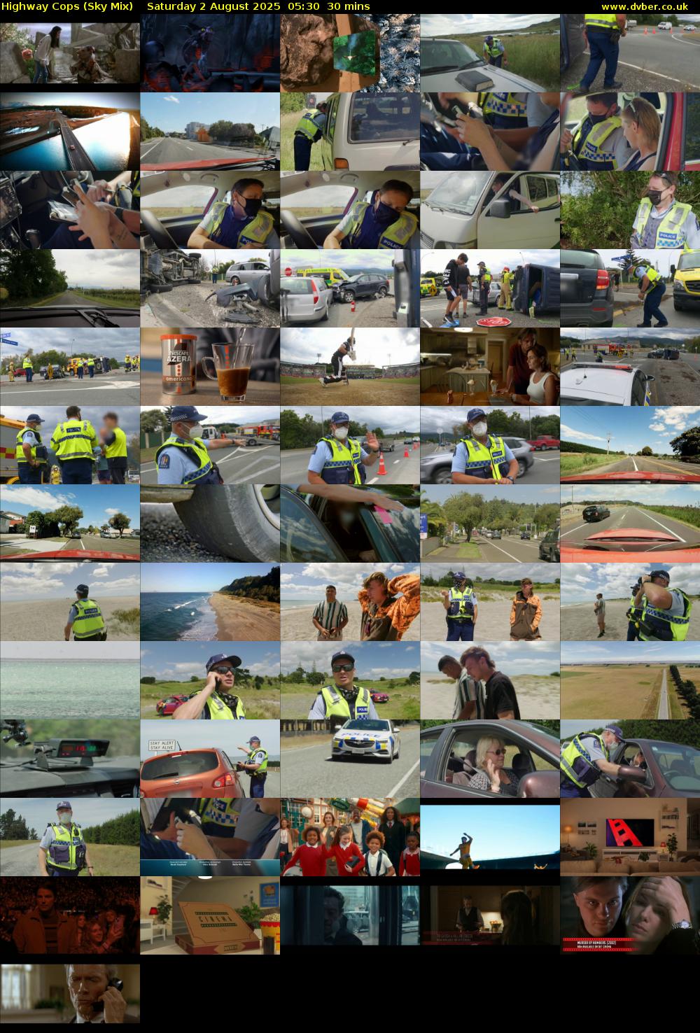 Highway Cops (Sky Mix) Saturday 2 August 2025 05:30 - 06:00