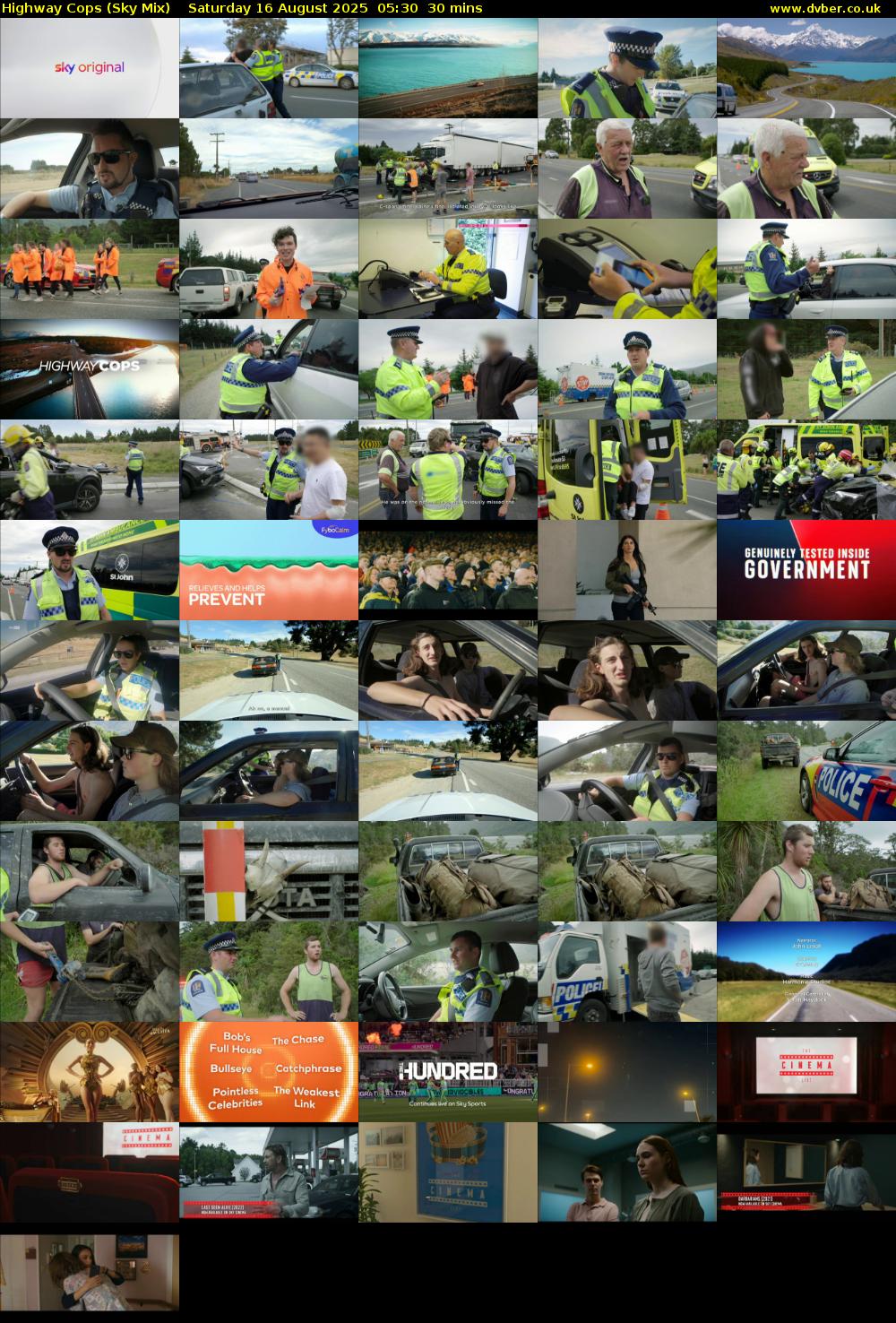 Highway Cops (Sky Mix) Saturday 16 August 2025 05:30 - 06:00