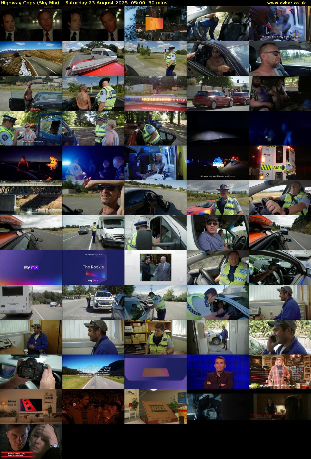 Highway Cops (Sky Mix) Saturday 23 August 2025 05:00 - 05:30
