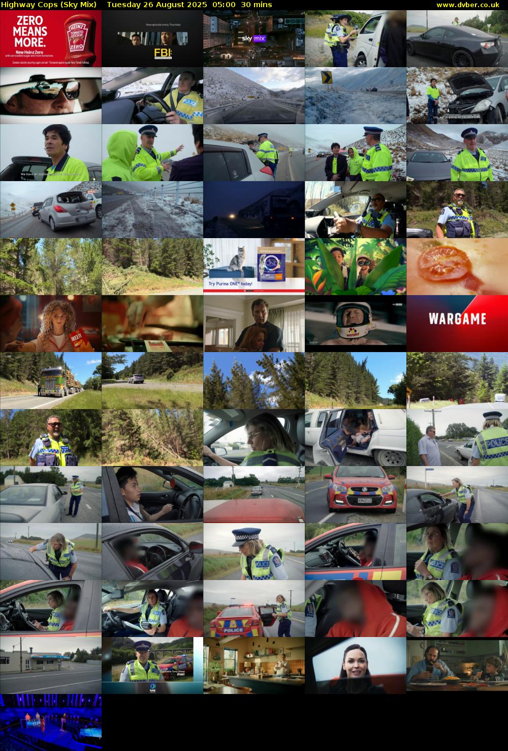 Highway Cops (Sky Mix) Tuesday 26 August 2025 05:00 - 05:30