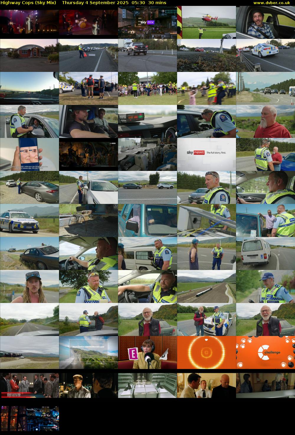 Highway Cops (Sky Mix) Thursday 4 September 2025 05:30 - 06:00