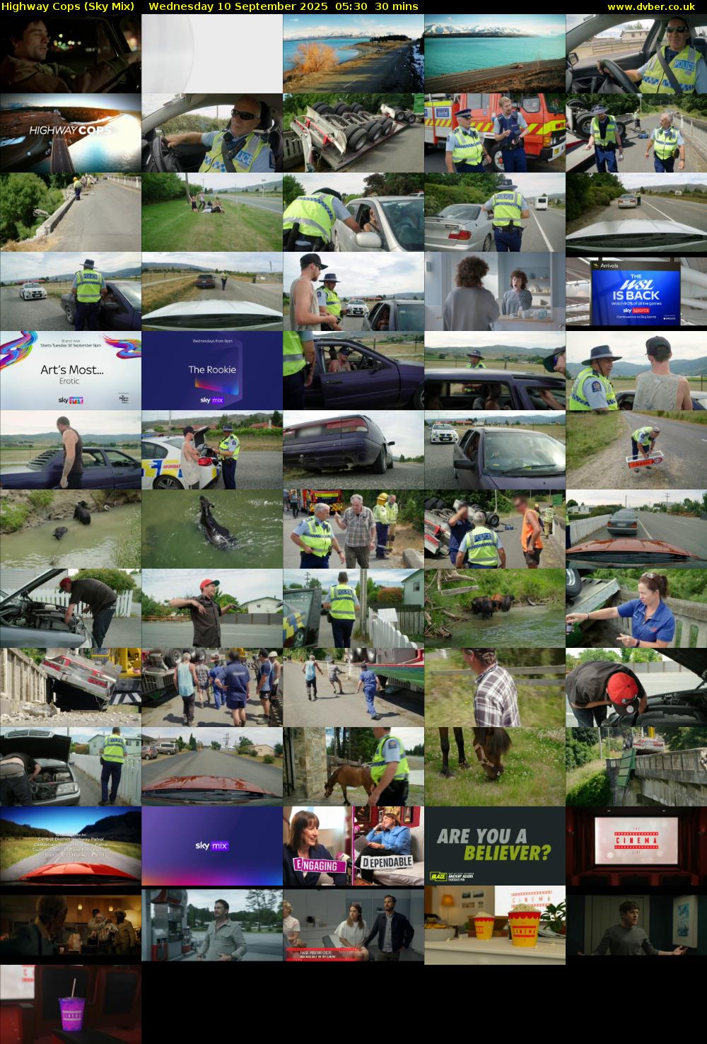 Highway Cops (Sky Mix) Wednesday 10 September 2025 05:30 - 06:00