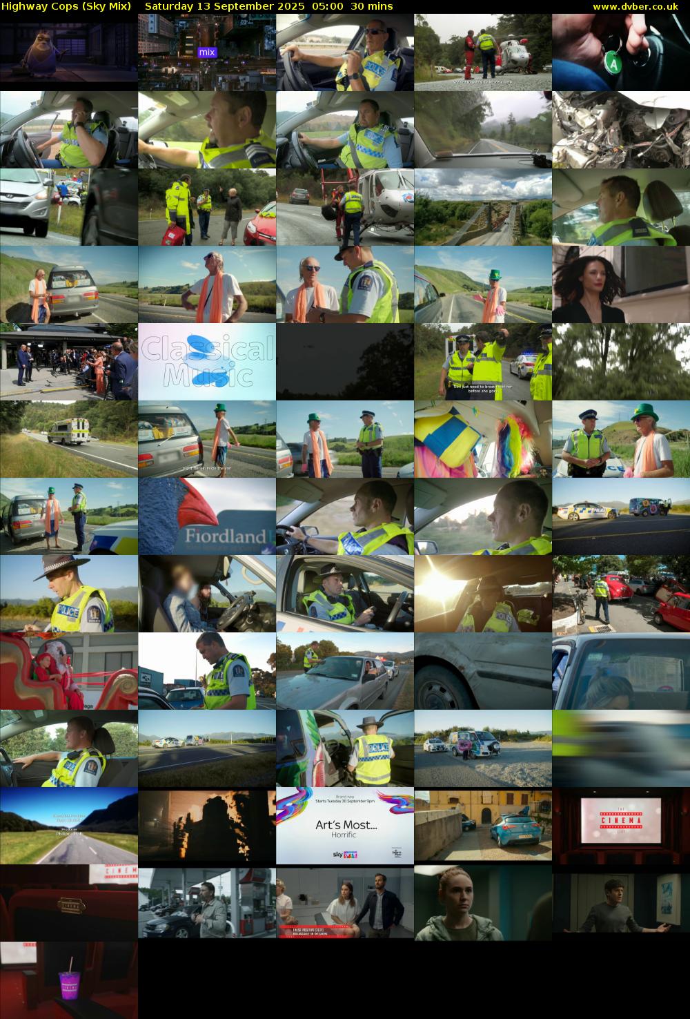 Highway Cops (Sky Mix) Saturday 13 September 2025 05:00 - 05:30