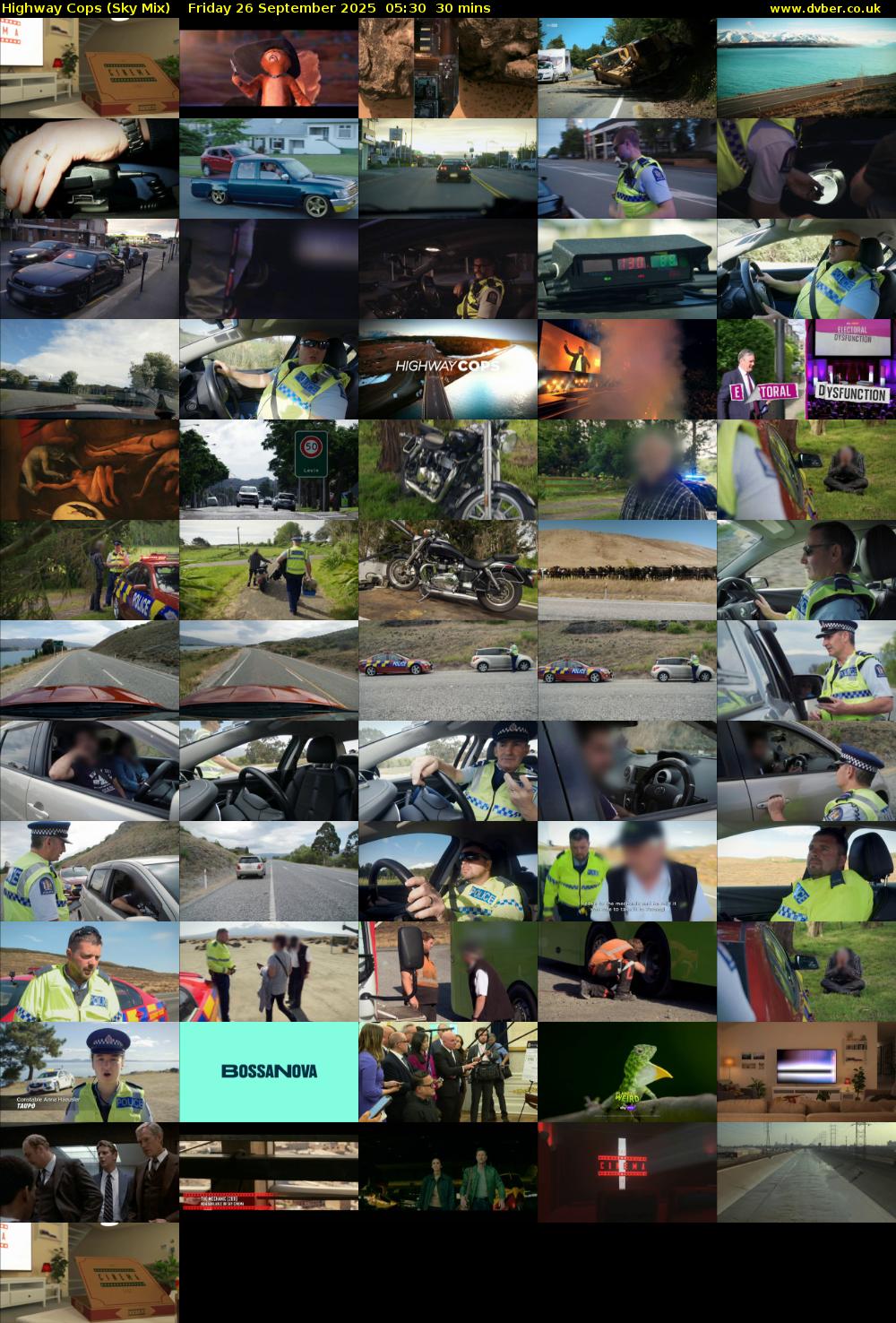 Highway Cops (Sky Mix) Friday 26 September 2025 05:30 - 06:00