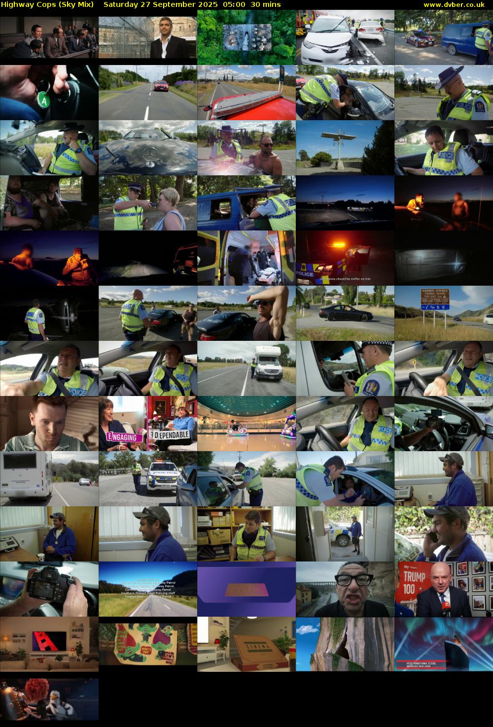 Highway Cops (Sky Mix) Saturday 27 September 2025 05:00 - 05:30