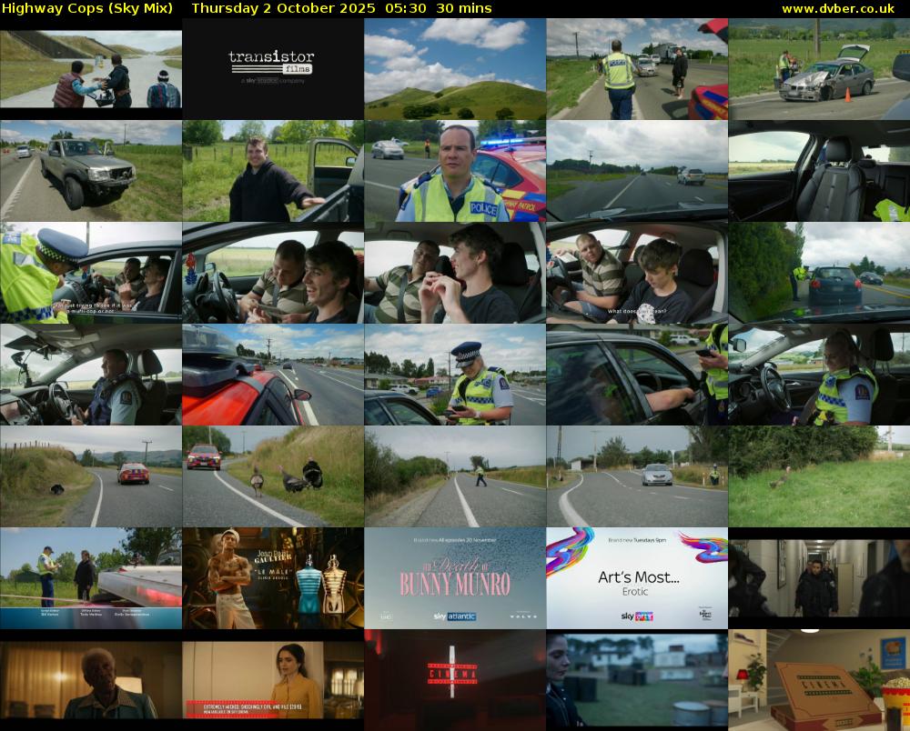Highway Cops (Sky Mix) Thursday 2 October 2025 05:30 - 06:00