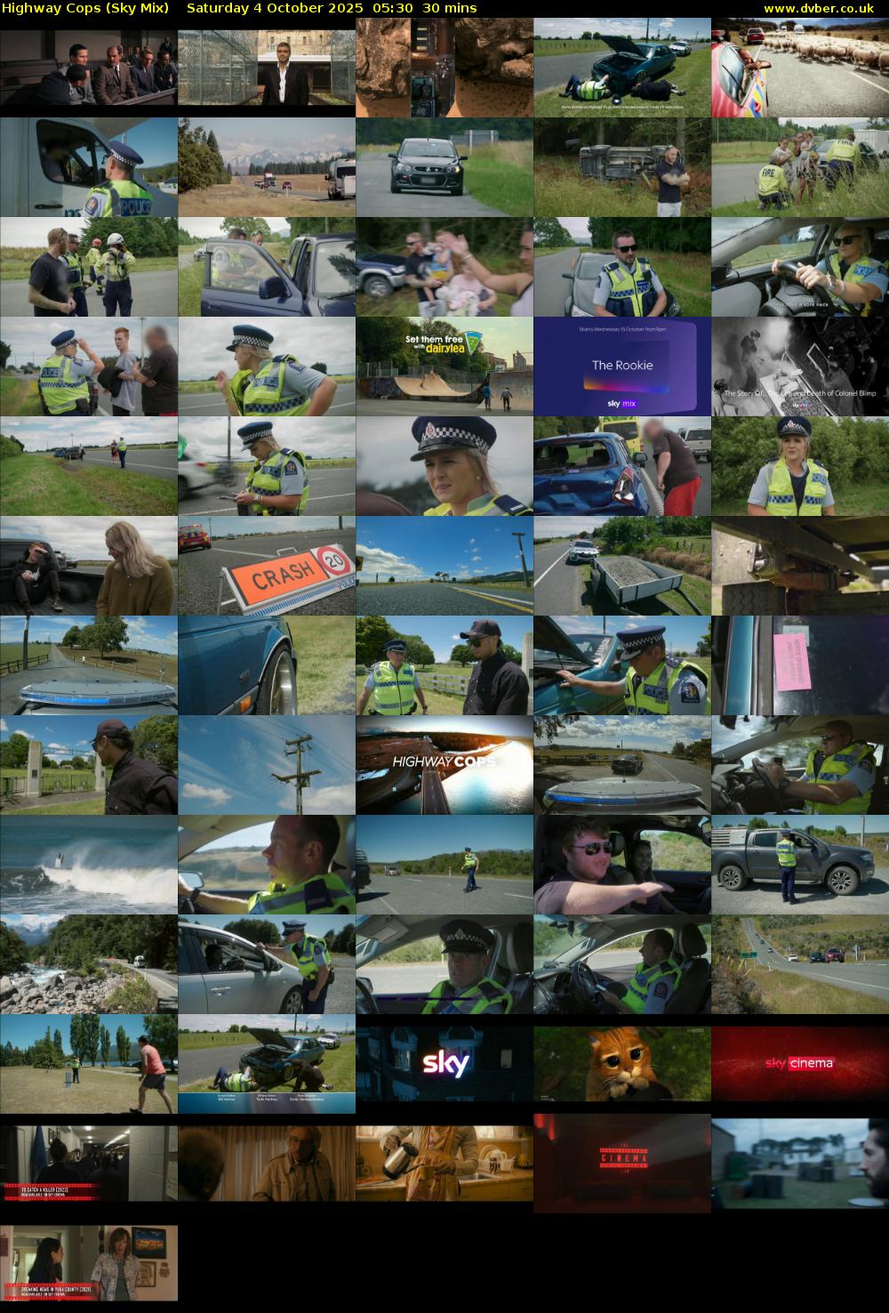 Highway Cops (Sky Mix) Saturday 4 October 2025 05:30 - 06:00