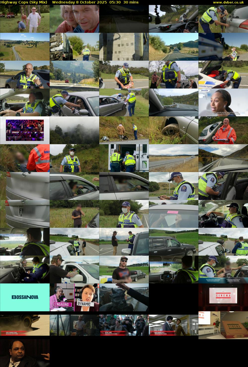 Highway Cops (Sky Mix) Wednesday 8 October 2025 05:30 - 06:00