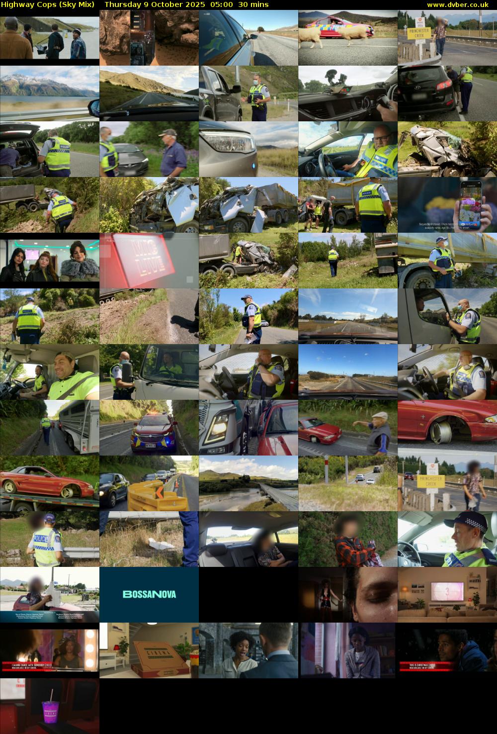 Highway Cops (Sky Mix) Thursday 9 October 2025 05:00 - 05:30