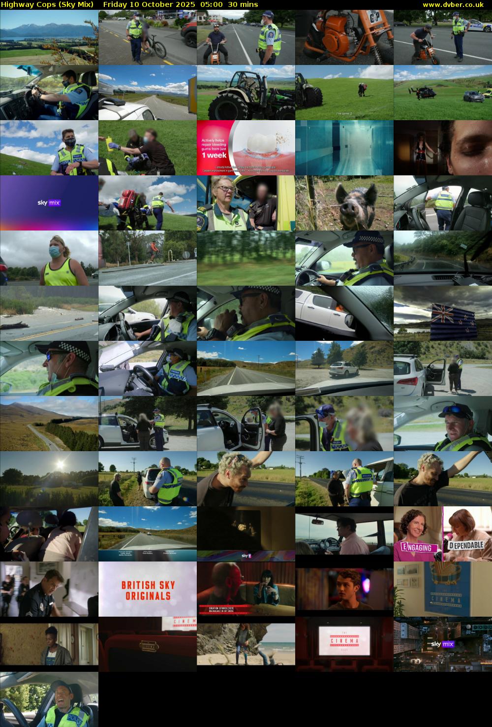 Highway Cops (Sky Mix) Friday 10 October 2025 05:00 - 05:30