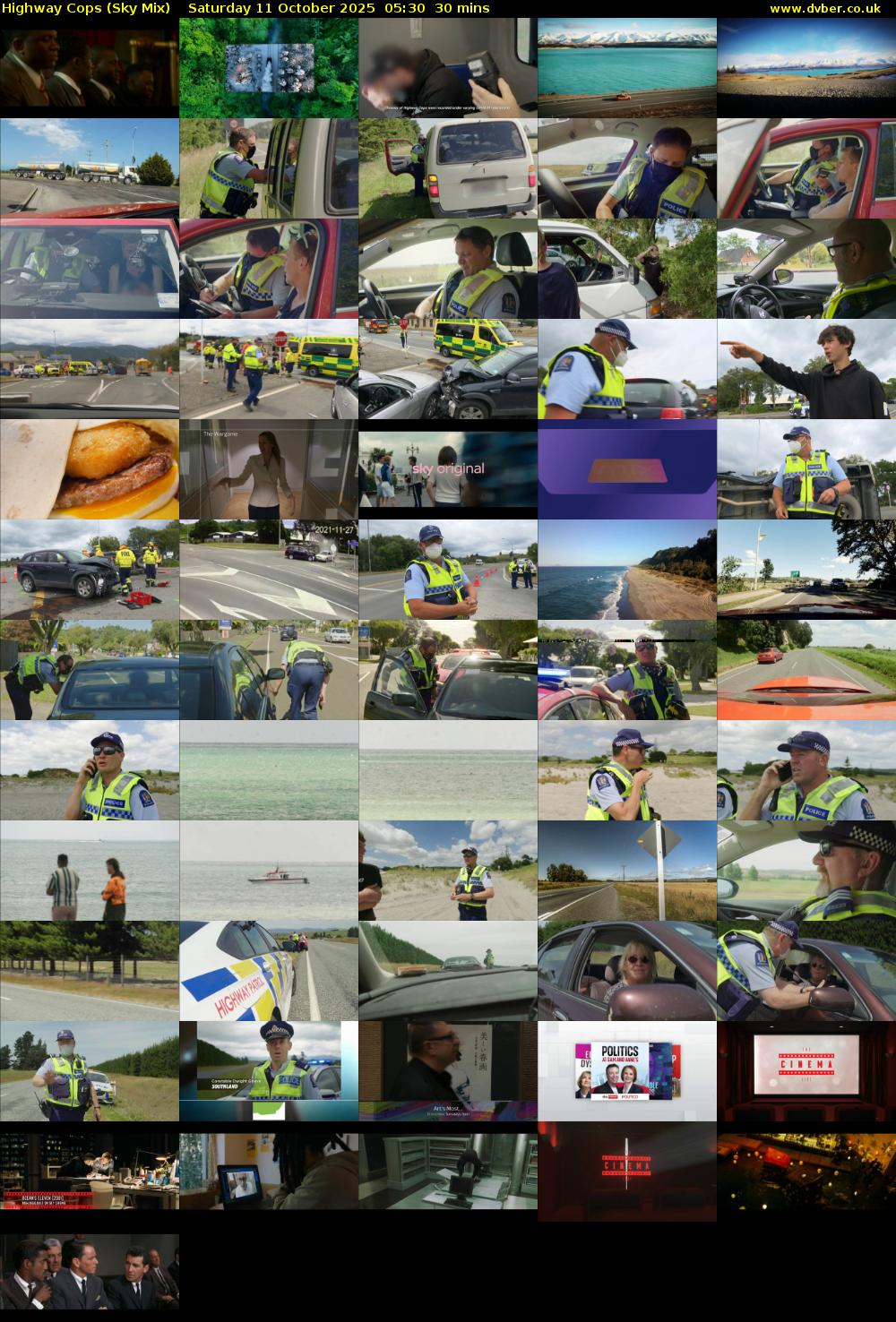 Highway Cops (Sky Mix) Saturday 11 October 2025 05:30 - 06:00