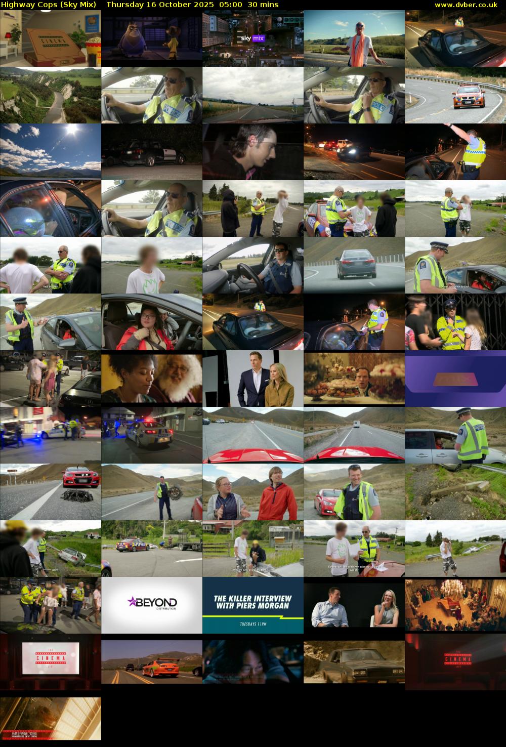 Highway Cops (Sky Mix) Thursday 16 October 2025 05:00 - 05:30