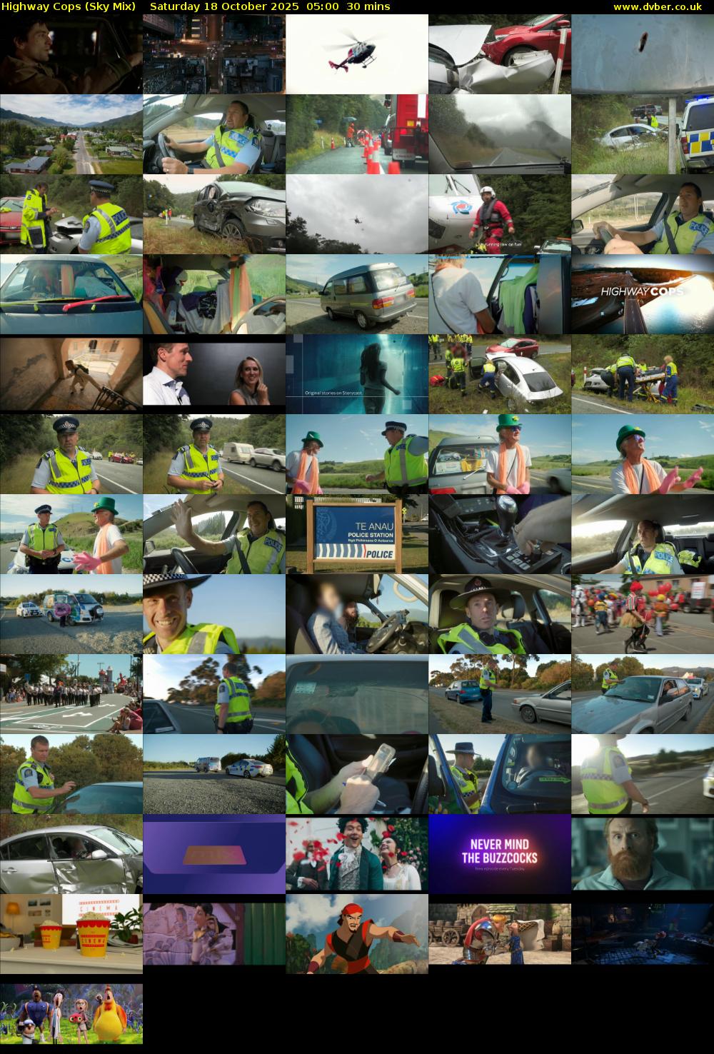 Highway Cops (Sky Mix) Saturday 18 October 2025 05:00 - 05:30