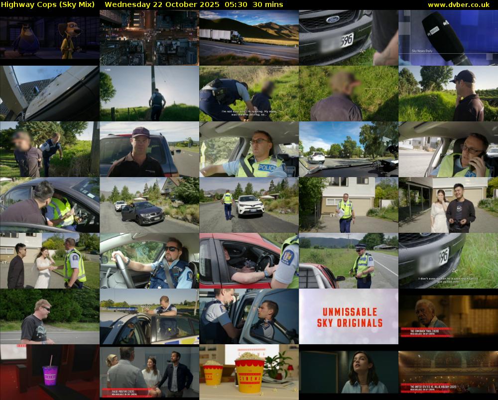 Highway Cops (Sky Mix) Wednesday 22 October 2025 05:30 - 06:00