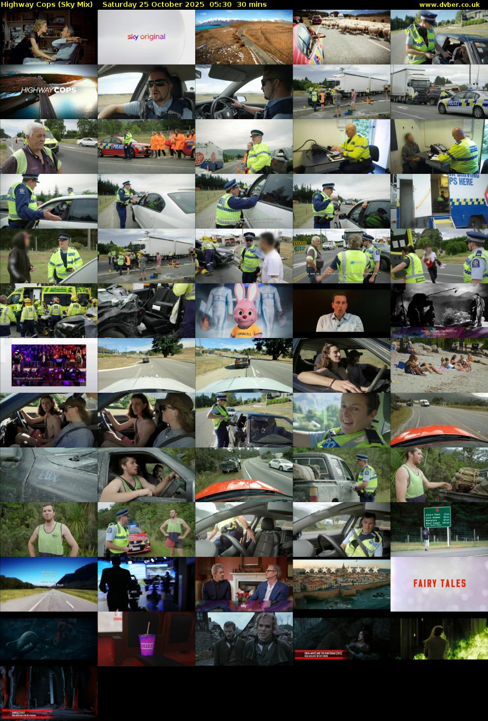 Highway Cops (Sky Mix) Saturday 25 October 2025 05:30 - 06:00