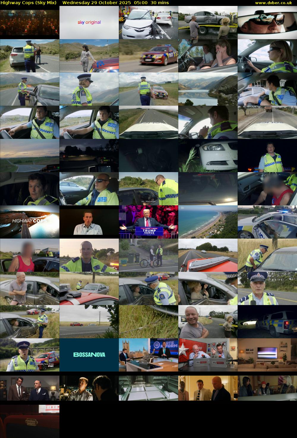 Highway Cops (Sky Mix) Wednesday 29 October 2025 05:00 - 05:30